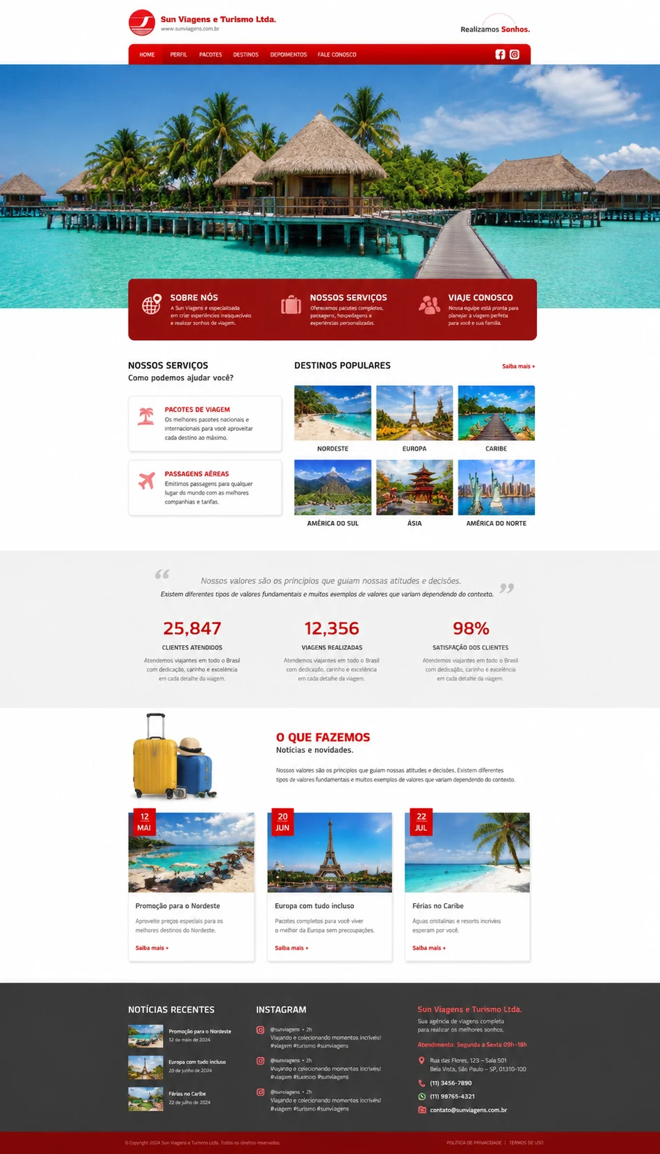 Modelo de site 10 criado pela Grupo CPro