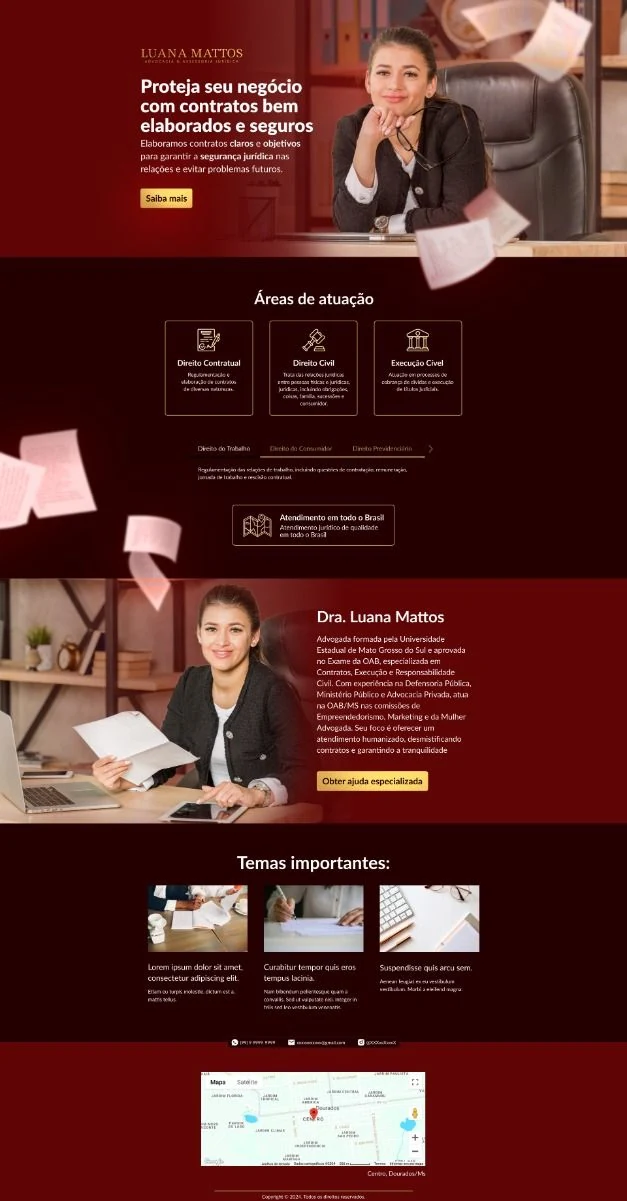 Modelo de site 13 criado pela Grupo CPro